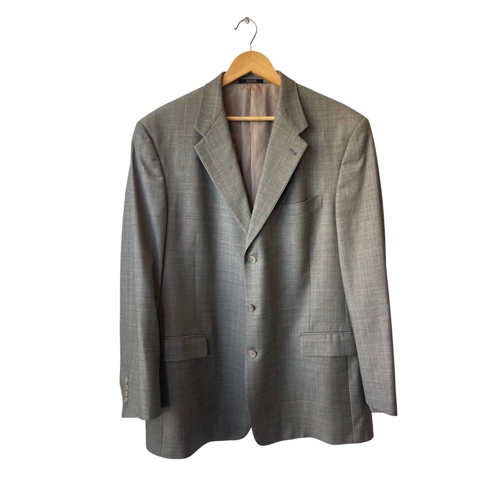 Hart Schaffner Marx Gold Trumpeter Mens Wool‎ Blazer 38L Wide Lapel Traditional